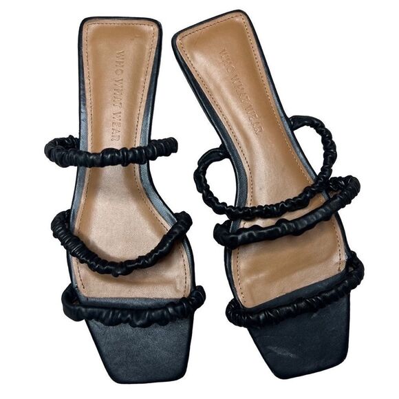 NWOT Who What Wear Zela Square toe sandal size 8 - Picture 2 of 6